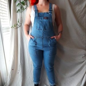 Run & Fly Blue Stone Wash Stretch Denim Dungarees/Overalls